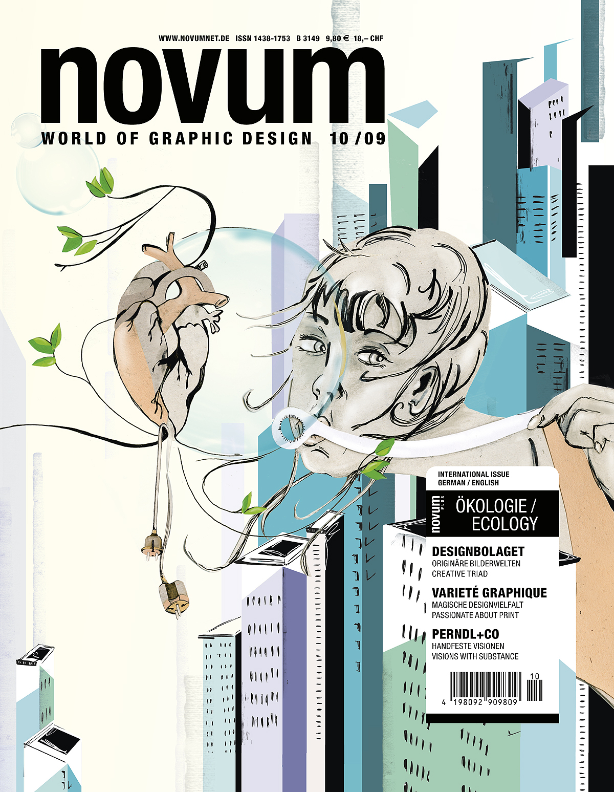 Novum in November-Ausgabe der Zeitschrift NOVUM mit Special zum Thema Ökologie und Nachhaltigkeit